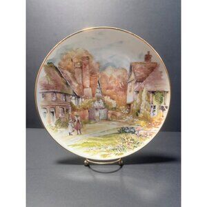 Heritage Regency English Bone China Country Side Decorative Plate Vintage 80s